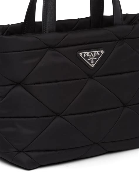 prada nylon tote bag with zipper|prada padded nylon shoulder bag.